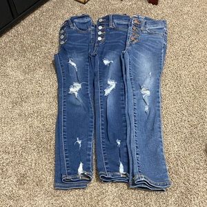 Girls Old Navy Rockstar Super Skinny Jeggings Jeans, size 6